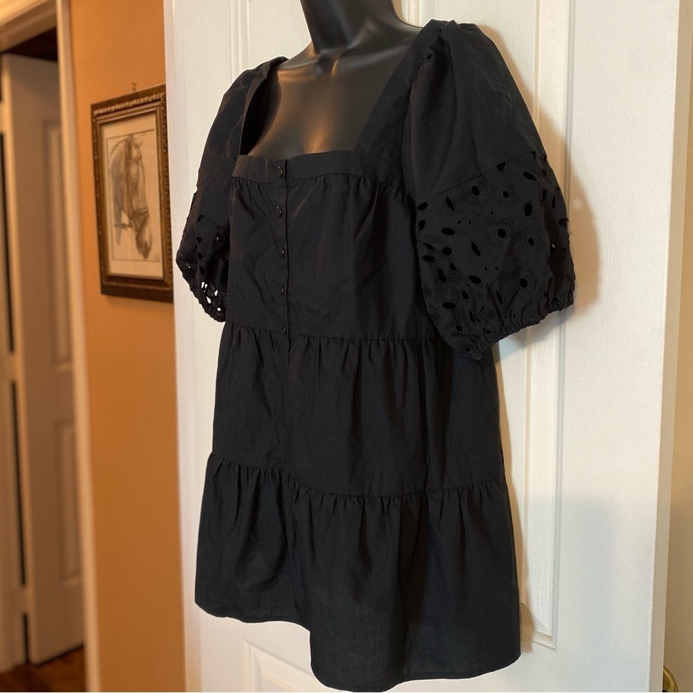 “MAEVE” Anthropologie Everly Tiered Eyelet Baby Doll Tunic - Picture 9 of 14